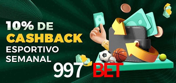 10% de bônus de cashback na 997 bet