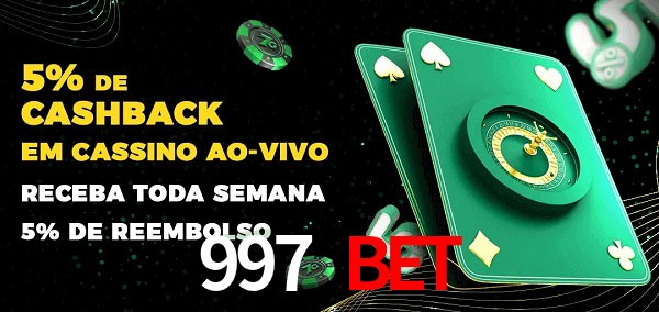Promoções do cassino ao Vivo 997 bet